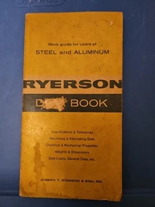 Ryerson Data Book Steel Aluminum Special Metals 1963 Book - Picture 1 of 13