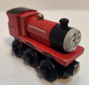 Thomas the Train Wooden Railway JAMES #5 Red Engine 2002 Vintage - Picture 1 of 7