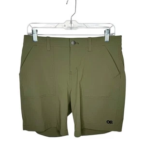 Outdoor Research sz 8 olive green Ferrosi 7” nylon outdoor hiking shorts wmns - Picture 1 of 7