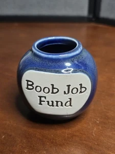 Vintage lustiges "Boob Job Fund" Mini Glas - Bild 1 von 7