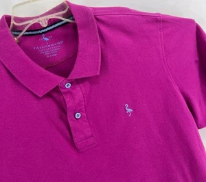 Tailorbyrd Shirt Mens XL Solid Pink Polo Golf Short Sleeve  - Picture 1 of 9