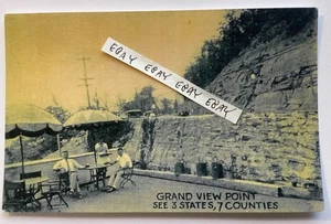 Tarjeta postal Grand View Point RARA Beech Pavilion Ship Hotel Pa. Lincoln Highway NUEVA - Imagen 1 de 2