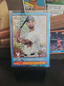 2025 Topps Heritage - Andy Pages Chrome Light Blue Sparkle - Dodgers 🔥 - Bild 1 von 10