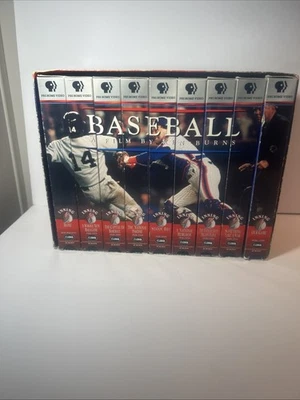 Baseball A Film by Ken Burns 9 VHS Boxed Set PBS Home Video 1994 Foto 1 de 4