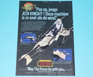 STAR WARS CLIPPER MAGAZINE ADVERT ROTJ 1983 DONALD DUCK HOLLAND KENNER - Foto 1 di 1