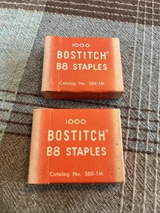 Vintage Kerbe B8 Heftklammern 1000 Stück / 2 Kartons - Bild 1 von 4