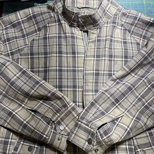 VTG IZOD Luxury Sport Plaid Harrington Full-Zip Jacket Men’s XL - Picture 1 of 12
