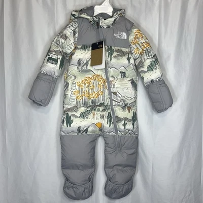 TRAJE DE NIEVE DE UNA PIEZA THE NORTH FACE TNF 1996 BABY NUPTSE WOLF DOWN 18-24 MESES Foto 1 de 4