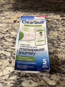 Clearblue Menopause Stage Indicator - 5 Test Sticks Exp 01/2026 Open Box - Picture 1 of 4