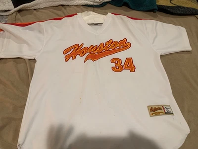 Vintage ⚾️⚾️MLB Houston Astros #34 Nolan Ryan Ackers jersey XL - Image 1 of 4