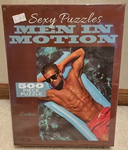 Neu im Karton Männer in Bewegung (Shirltess) Sexy Puzzles 20" x 30" Puzzle 500 Teile  - Bild 1 von 6