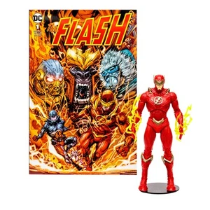 DC Direct Personaggio 7IN con Fumetto The Flash WV2 The Flash Barry Allen - Foto 1 di 9