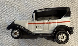 Vtg GALOOB Micro Machines SFPD Wagon 1924 Ford Model T Police Car Die Cast 1:125 - Picture 1 of 6