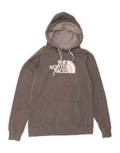 THE NORTH FACE Womens Graphic Hoodie Jumper UK 16 Large Grey Cotton BS05 - Picture 1 of 4