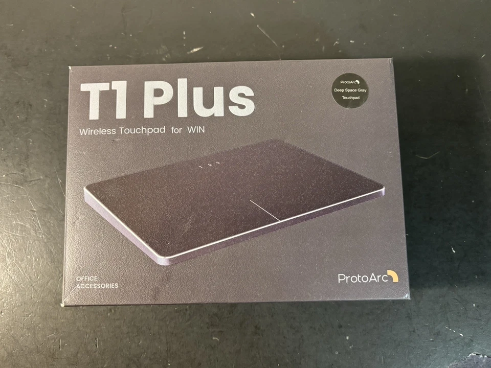 ProtoArc T1 Plus Wireless Touchpad For WIN. Deep Space Gray Touchpad. - Image 1 of 4
