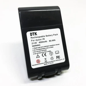 Batería de repuesto DTK para aspiradora Dyson V6 21.6V 4000mAh 86.4WH - Imagen 1 de 7