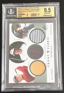 2002 SP GAME USED GOLF 1/50 #F9T-PHIL MICKELSON JACK NICKLAUS BGS 9.5 POP ONLY 6 - Picture 1 of 4