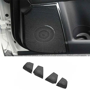 For Nissan Armada 2017-2024 Black Steel Inner Door Speaker Panel Cover Overlay - Picture 1 of 9