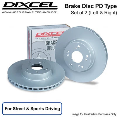 Juego de rotor de disco de freno trasero DIXCEL PD para TOYOTA CROWN JZS151 JZS155 3159052 Japón Foto 1 de 2