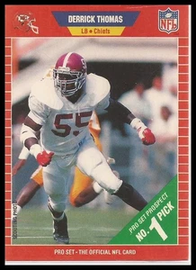 Juego profesional 1989 - Derrick Thomas #498 (RC) - Kansas City Chiefs Linebacker - Imagen 1 de 2