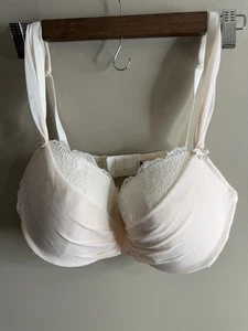 Adore Me Clairabelle Gr. 36DD Push Up Halb BH Bügel Elfenbein Rosa - Bild 1 von 12