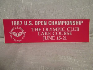 1987 US Open 87th Championship Olympic Golf Lake Course Sticker Scott Simpson - Picture 1 of 1