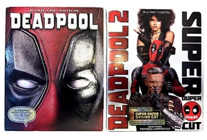 DEADPOOL 1 & DEADPOOL 2 Super Duper Cut Blu Ray Lot X-Men Marvel Avengers - Picture 1 of 3