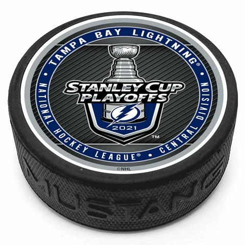 2021 Stanley Cup Playoffs Tampa Bay Lightning 3D Textured Souvenir Hockey Puck Cover