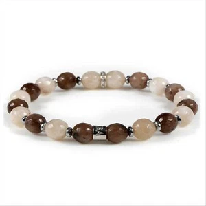 Elastisches Herrenarmband GERBA YURI 601 aus 925 Silber und Natursteinen - Bild 1 von 3