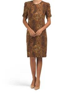 Catherine Malandrino MCD10301 Cheetah Print Jersey Dress Size Medium NEW W/TAGS  - Picture 1 of 3