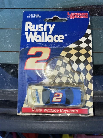 Rusty Wallace #2 Legends Of Racing 1:87 Scale Race Car Key Chain Sealed NIP NOS Cover