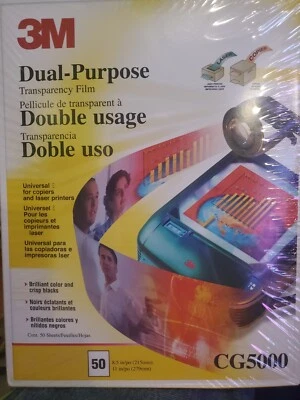 New !3M CG5000 Multipurpose Transpareny Film Printer Paper. Double Usage. - Image 1 of 4