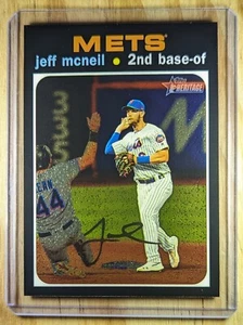 2020 Jeff Mcneil Topps Heritage Chrome MLB SP /999 New York Mets Baseball #492 - Picture 1 of 3