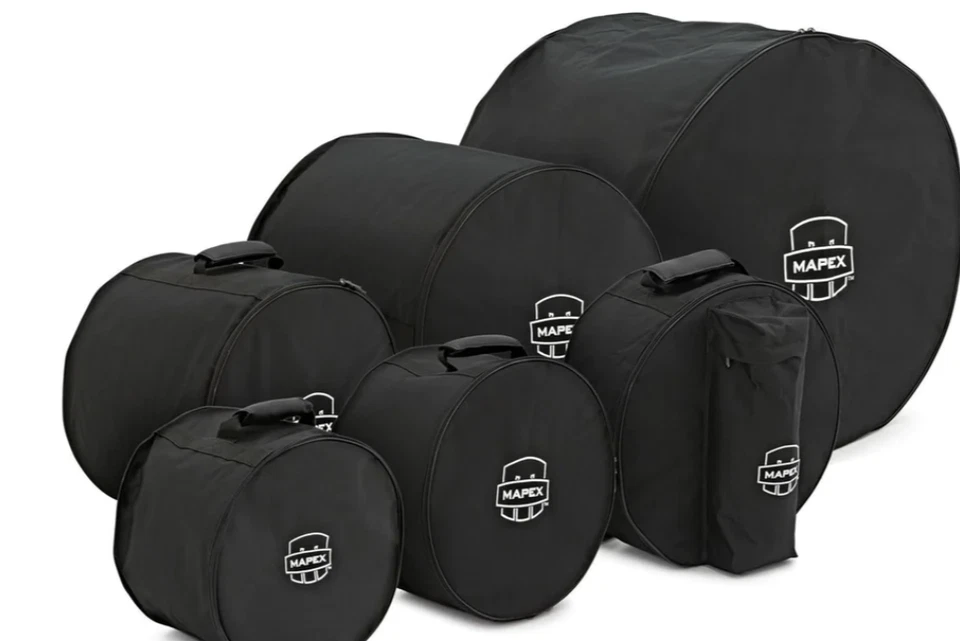Mapex LA Rock Fusion 6 Piece Bag Case Set DB-22LA6PCE 10 12 14s 14ft 16ft 22b - Image 1 of 1