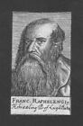 1680 - Frans Van Ravelingien Professor Leiden Holland Copperplate Portrait
