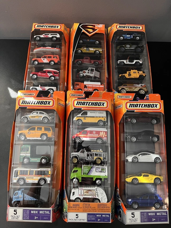 (6) 2007 2008 2009 Matchbox 5 pack ready for action Lot Limited Edition G2 - Image 1 of 3