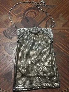 Whiting and Davis Gold kleine Handtasche MADE IN THE USA  - Bild 1 von 11