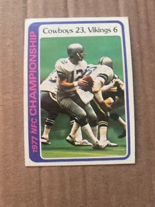 Dallas Cowboys NFC Championship 1978 Topps card FREE SHIPPING Roger Staubach - Picture 1 of 2