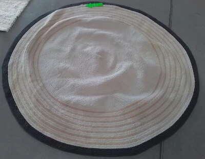 BEIGE / GOLD 5'-0" x 5'-0" Broken Thread Rug, Reduced Price 1172770415 NF807B-5R - Image 1 of 4