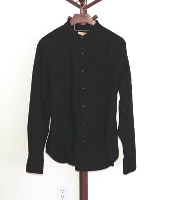 Bill Blass Black Snap Front Shirt Men's size XL Embroidered Long Sleeve - Image 1 of 4