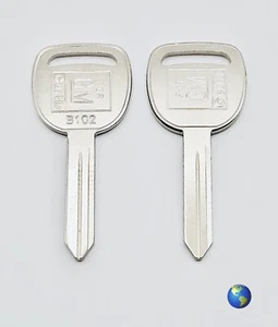 Llaves en blanco B102 para varios modelos de Chevrolet, GMC, Isuzu y otros (2 llaves) - Imagen 1 de 3