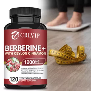 Berberberina HCI + cannella di Ceylon 1200 mg - salute cardiovascolare, supporto zucchero nel sangue - Foto 1 di 9