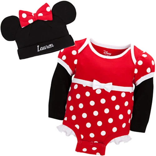 Authentic Disney Store baby Minnie mouse costume 6 - 12 months 100% organic  - Image 1 of 1
