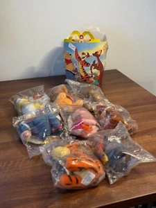 Disney McDonalds The Tigger Movie Happy Meal Plush Toy Full Set Of 8 Sealed 2000 - Picture 1 of 3