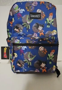 Dragon Ball Z All Over Character Print 17" Backpack, School Book Bag - Picture 1 of 3
