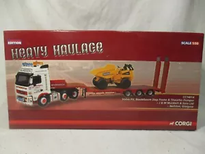 CORGI CC14014 Volvo FH NOOTEBOOM STEP FRAME Trailer Thwaites Dumper Rare HTF - Picture 1 of 10