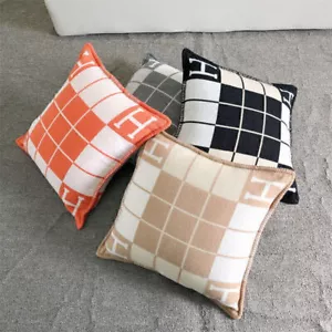 Copricuscini 45x45 cm lana e cashmere - fantasia H - letto a castello, divano, aereo - Foto 1 di 21