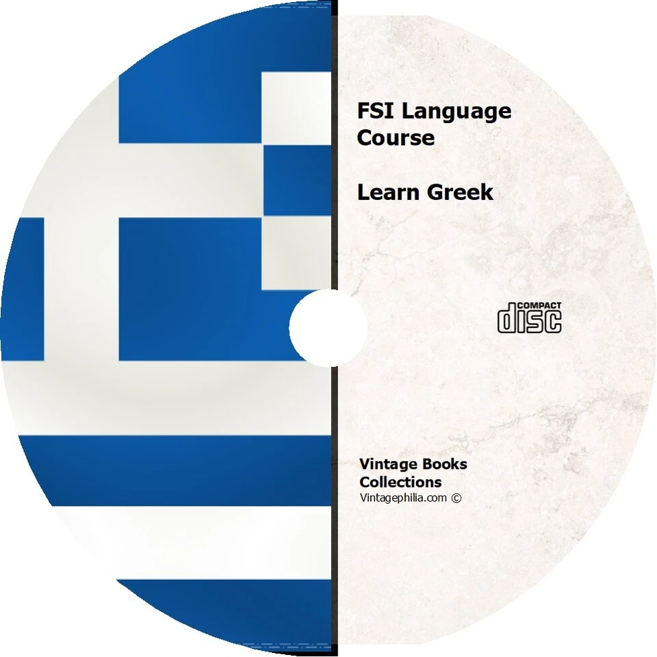 * LEARN TO SPEAK GREEK  LANGUAGE * FSI TRAINING COURSE * MP3 AUDIO PDF CD * - Image 1 of 2