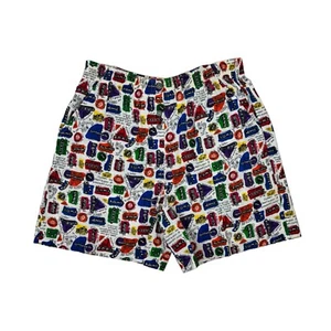Vintage 1980s Shorts Tourist Travel Novelty Print Women's High Waisted Jantzen - Picture 1 of 8