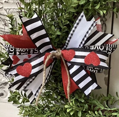 Arco bagunçado, arco de coroa de flores do Dia dos Namorados, arco de lanterna vermelha e preta - feito à mão - Imagem 1 de 4